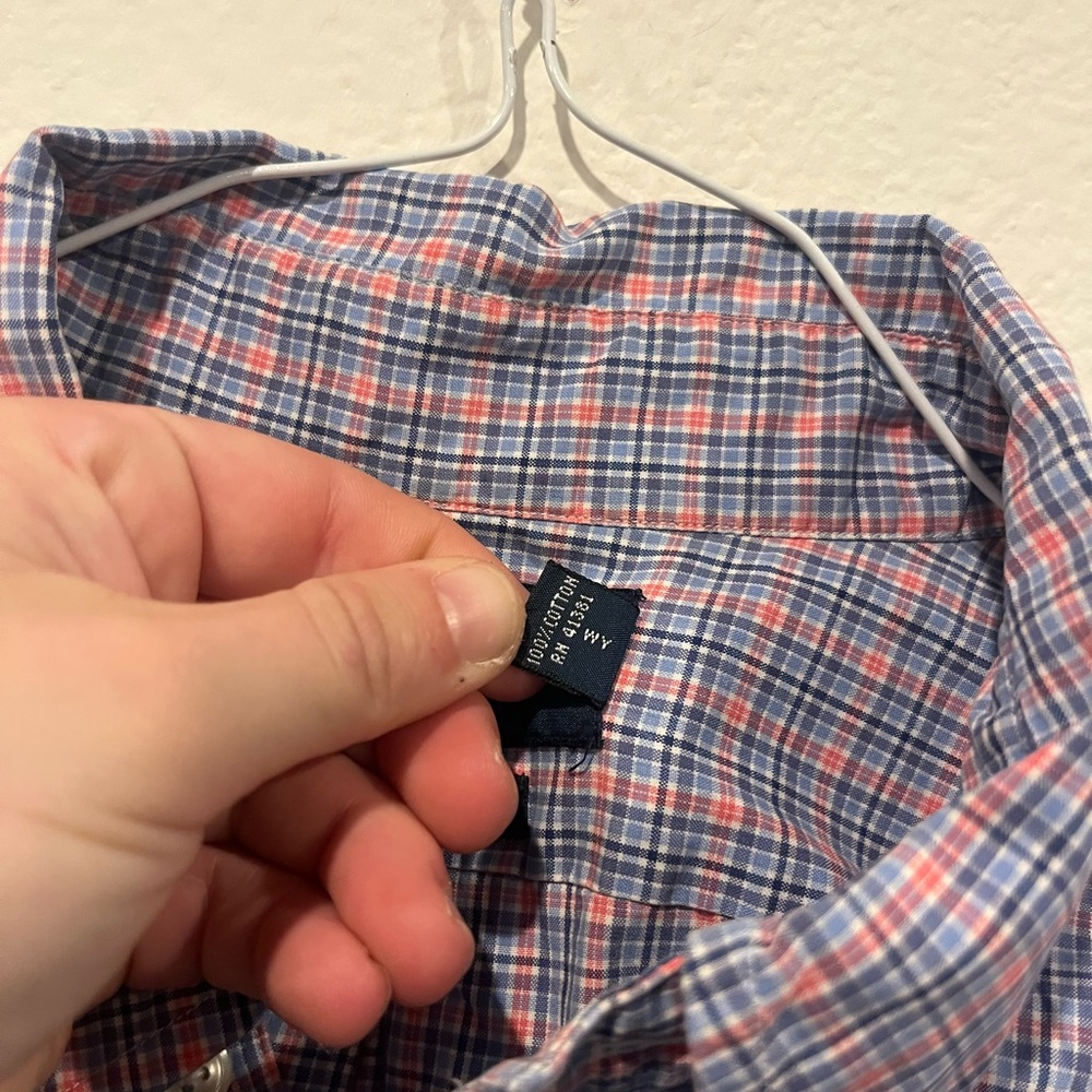 Ralph Lauren Classic Fit Men’s Size Large Button Down Plaid Short Sleeve EUC - Picture 3 of 6